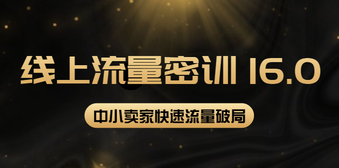 2022线上流量密训16.0：包含暴力引流10W+，中小卖家流量破局技巧等等-甘南项目网