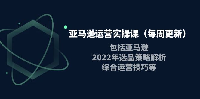 亚马逊运营实操课，包括亚马逊2022选品策略解析，综合运营技巧等-甘南项目网