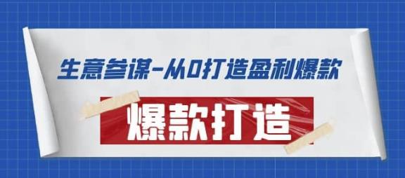 从0打造盈利爆款：手把手教您打造爆款的多种玩法-甘南项目网