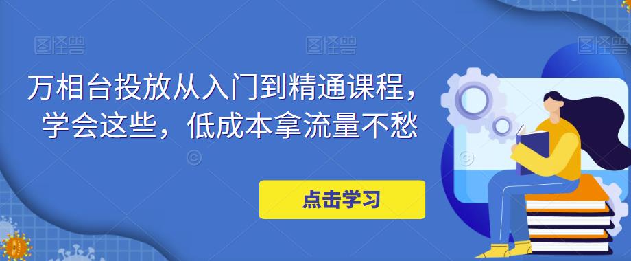 万相台投放·新手到精通课程，学会这些，低成本拿流量不愁-甘南项目网