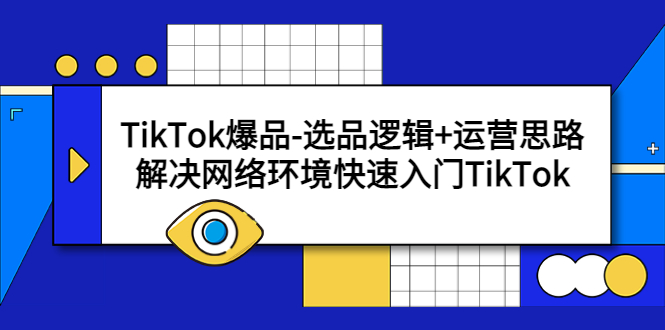 TikTok爆品-选品逻辑+运营思路：解决网络环境快速入门TikTok-甘南项目网