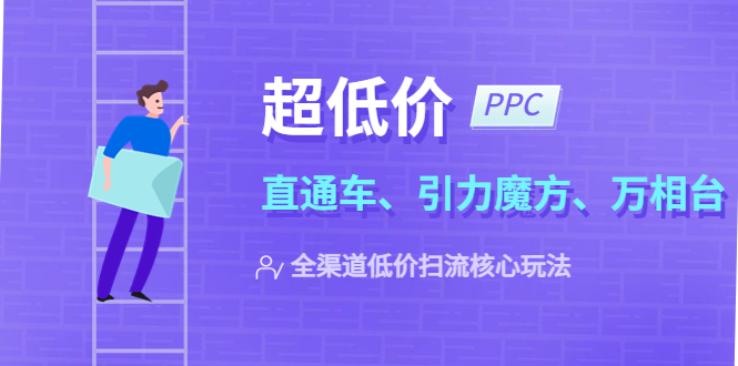 2023超低价·ppc—“直通车、引力魔方、万相台”全渠道·低价扫流核心玩法-甘南项目网