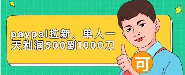 Paypal拉新赚美刀项目，单人一天利润500-1000刀【视频课程】-甘南项目网