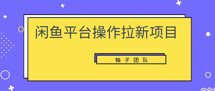 闲鱼平台操作拉新项目，单笔起步利润100+-甘南项目网