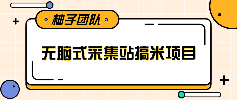 无脑式采集站搞米项目，零基础可批量实现年入百万-甘南项目网