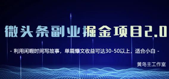 微头条副业掘金项目第2期，单天做到50-100+收益！（无水印）-甘南项目网