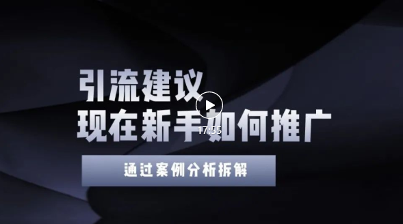 今年新手如何精准引流？给你4点实操建议让你学会正确的引流操作，附案例（无水印）-甘南项目网