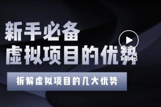 拆解虚拟项目5大优势，0基础教你打造月入上万虚拟店铺！（无水印）-甘南项目网