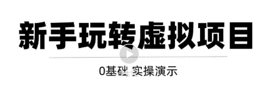 0基础虚拟项目实操演示，教你打造月入上万虚拟店铺！【视频教程】-甘南项目网