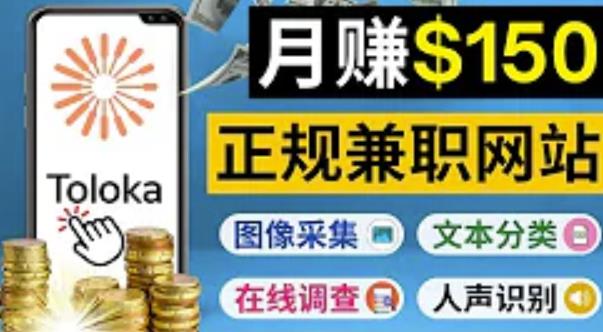 正规网络兼职赚钱平台Toloka，利用业余时间月赚150美元-甘南项目网