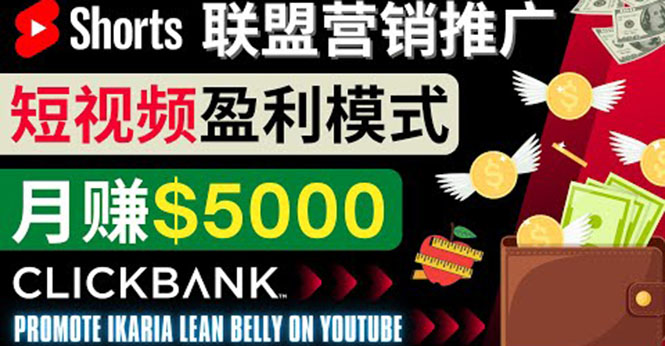 通过Youtube Shorts推广联盟营销商品，月赚5000美元 方法和技巧-甘南项目网