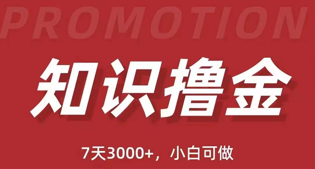 抖音知识撸金项目简单粗暴日入1000+，小白可做（教程+资料）-甘南项目网