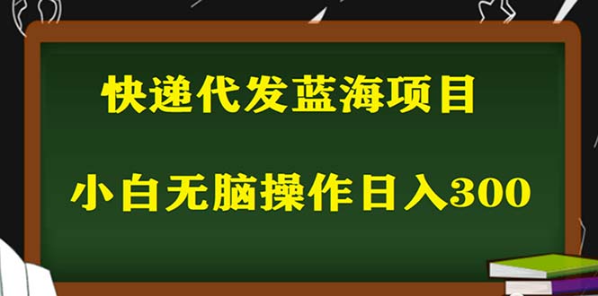 2023最新蓝海快递代发项目，小白零成本照抄也能日入300+-甘南项目网