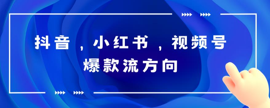 抖音，小红书，视频号爆款流视频制作，简单制作掌握流量密码-甘南项目网