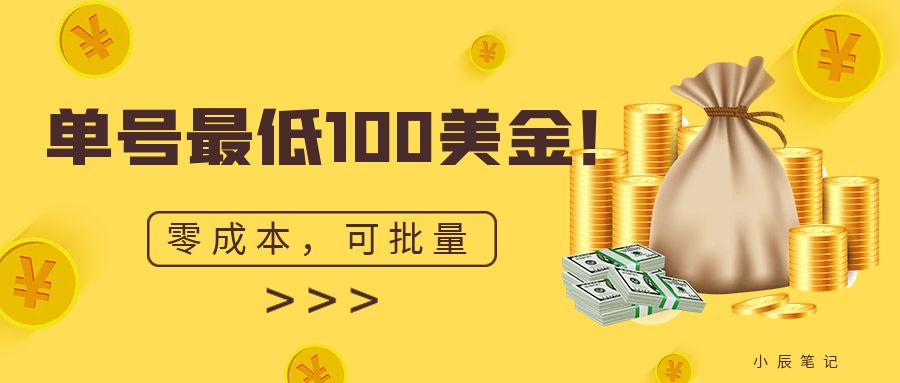 单号最低100美金，零成本，小白无脑操作。可复制，可扩大。-甘南项目网