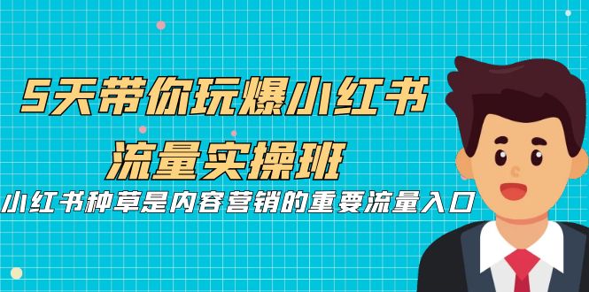 5天带你玩爆小红书流量实操班，小红书种草是内容营销的重要流量入口-甘南项目网