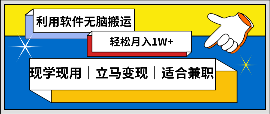 低密度新赛道，视频无脑搬，一天1000+，几分钟一条原创视频，零成本零门槛超简单-甘南项目网