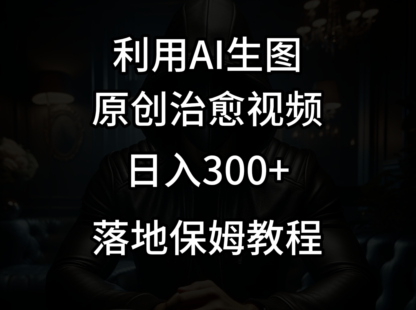 抖音最新爆款项目，治愈视频，仅靠一张图日入300+-甘南项目网