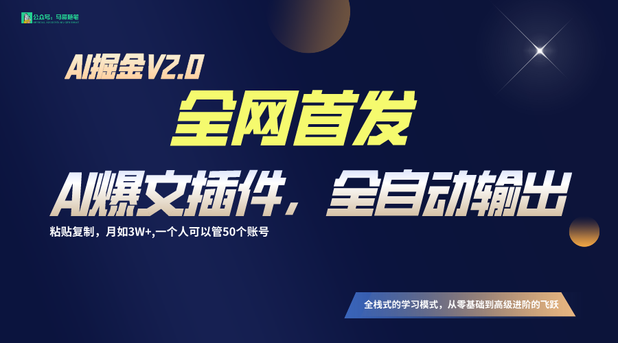 全网首发！通过一个插件让AI全自动输出爆文，粘贴复制矩阵操作，月入3W+-甘南项目网