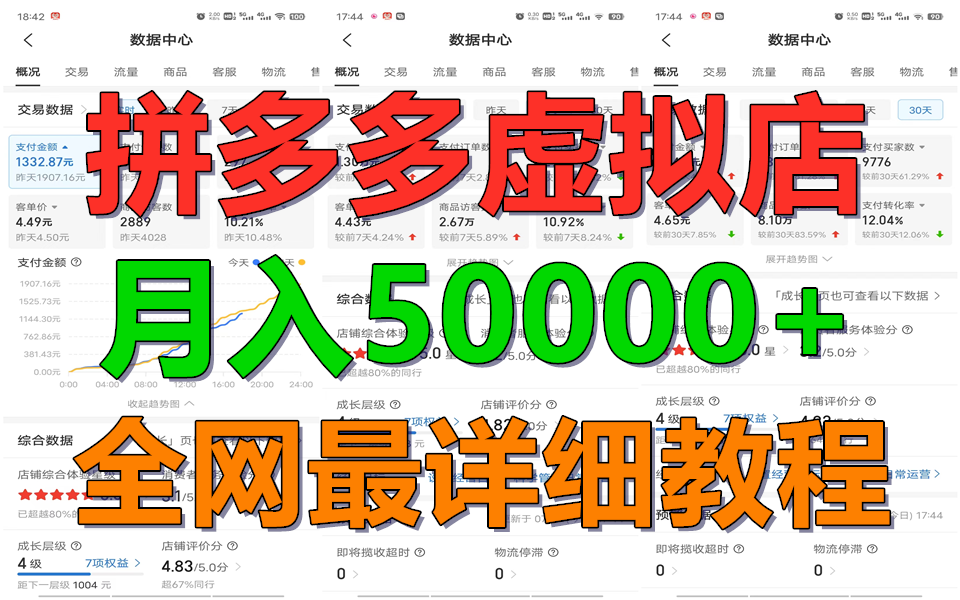 拼多多虚拟电商训练营月入50000+你也行，暴利稳定长久，副业首选-甘南项目网