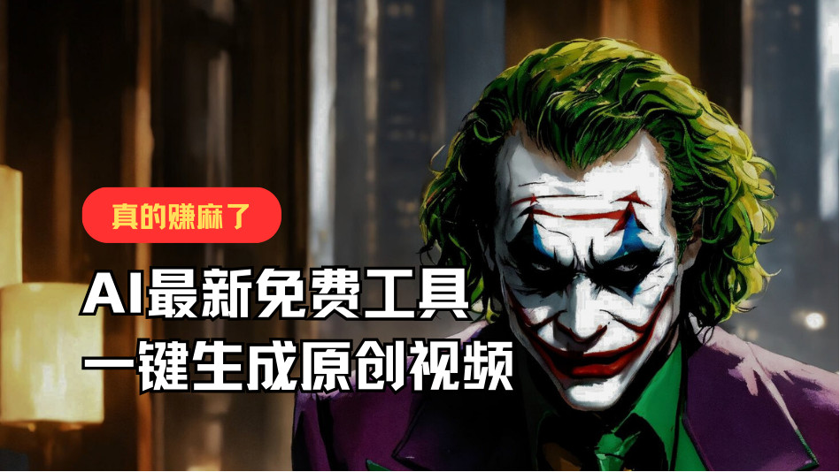 最新免费AI工具，一键生成原创视频，佛系搬运，轻松月入10000+！-甘南项目网