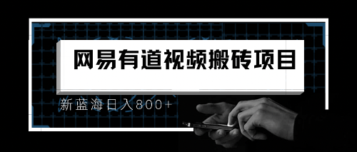 有道词典最新蓝海项目，视频搬运日入800+-甘南项目网